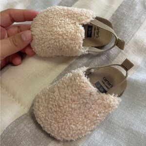 Carter's Tan Cozy Slippers for Comfort